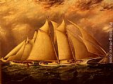 Famous Alice Paintings - Yacht Alice Rounding The Buoy